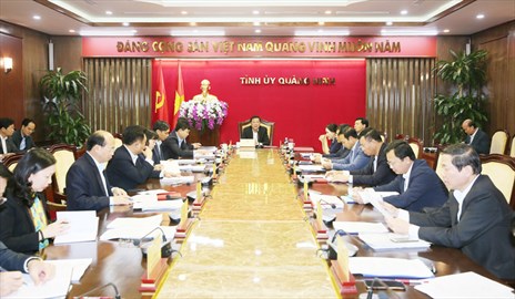 Ban Thường vụ Tỉnh ủy Quảng Ninh cho ý kiến về rà soát quy hoạch bến than